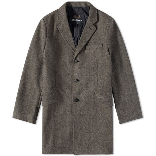 Barbour Hendon Herringbone Coat Charcoal END. (AU)
