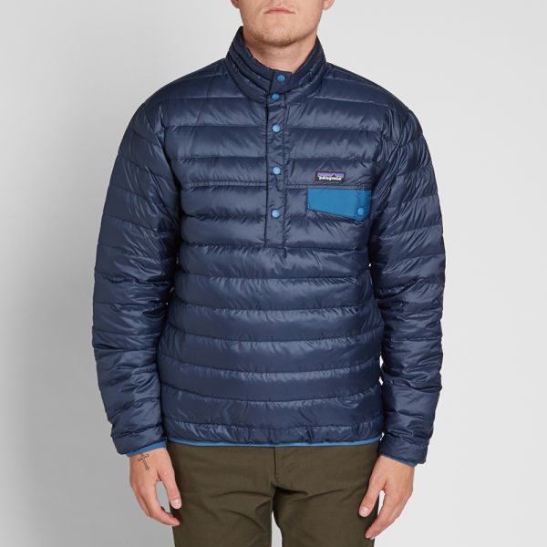 Patagonia Down Snap-T Pullover Navy 