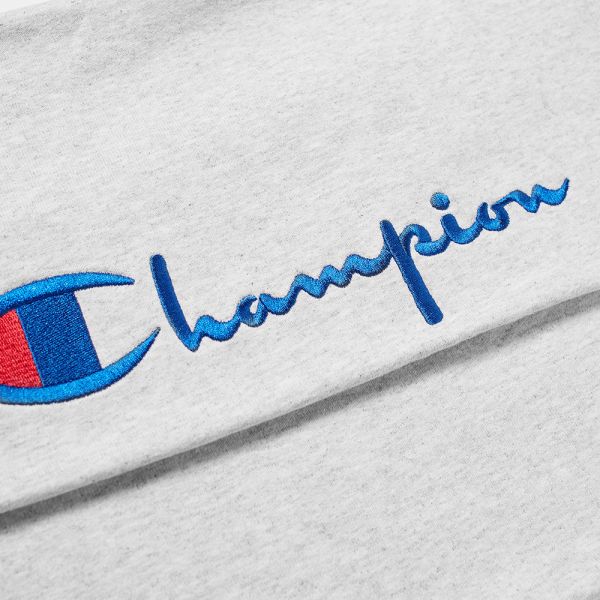 Champion Reverse Weave Women S Script Logo Sweat Pant Grey Melange