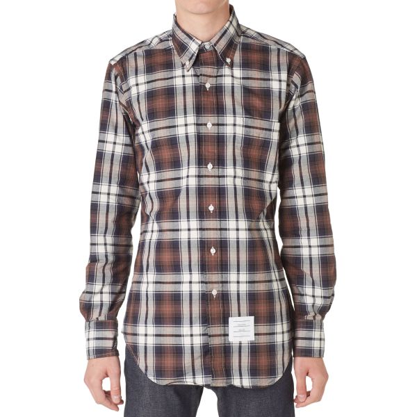 Thom Browne Oxford Check Shirt White 