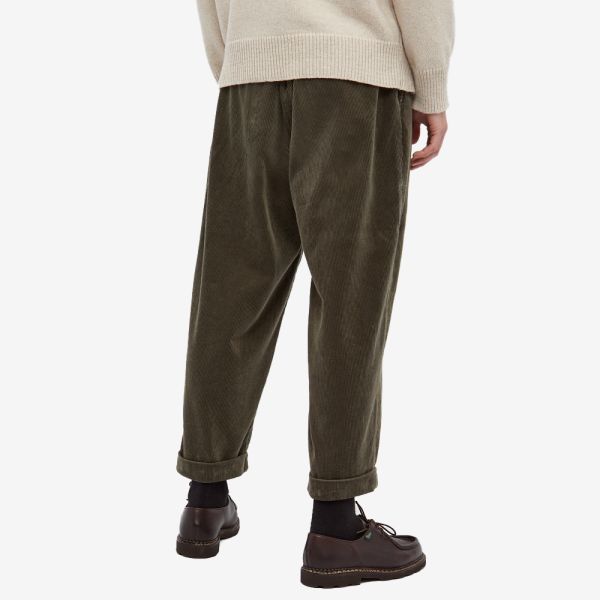 Beams Plus 2 Pleat Corduroy Pant Dark 