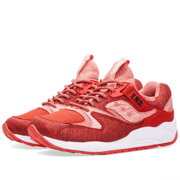 saucony grid 9000 red yellow