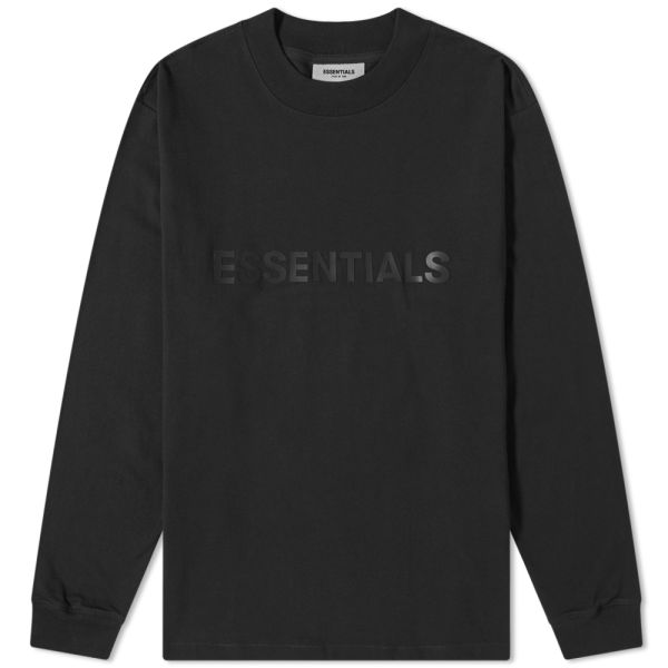 Fear of god essentials long sleeve front logo tee Clearance