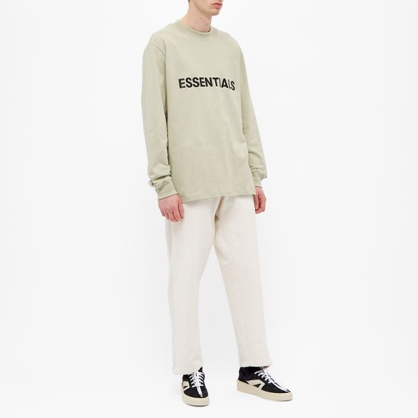 Fear of god essentials long sleeve front logo tee Clearance