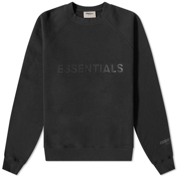 Fear of god essentials front logo crew sweat Clearance