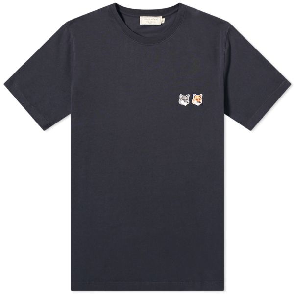 maison kitsune double fox head cardigan