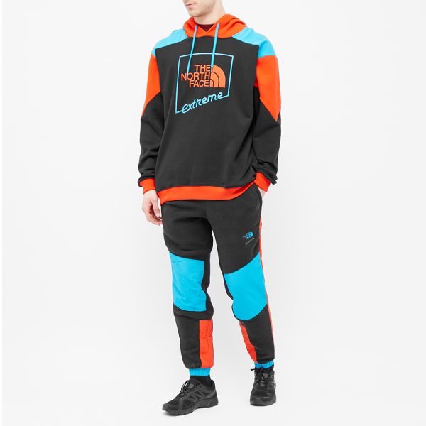 blue and black north face