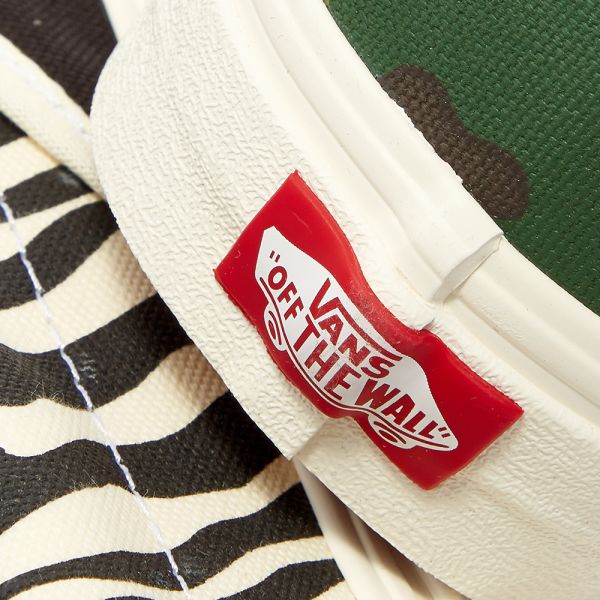 vans slip on zebra camo