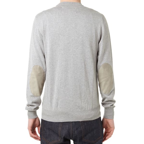 maison margiela elbow patch sweater