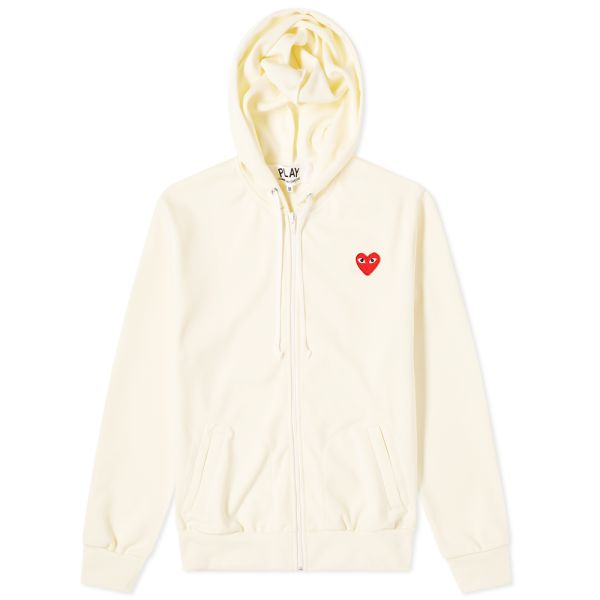 Cdg play zip hoodie Clearance