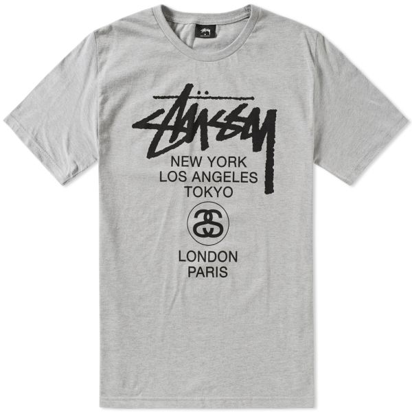 Stussy t shirt grey Clearance