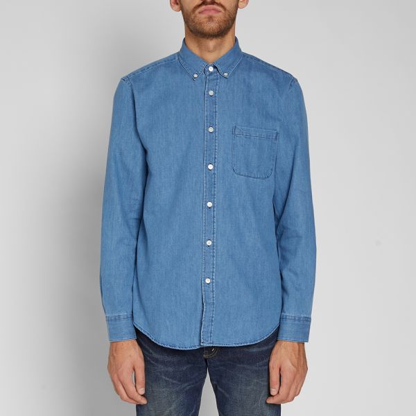 portuguese flannel denim shirt