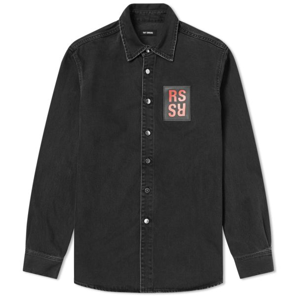 raf simons denim shirt