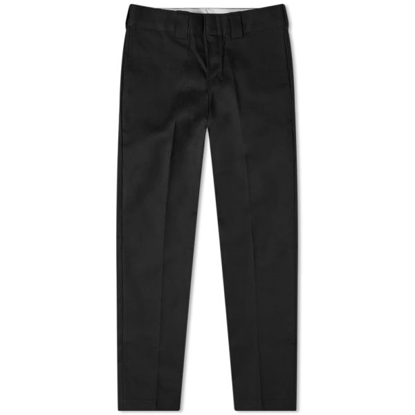 black slim work trousers