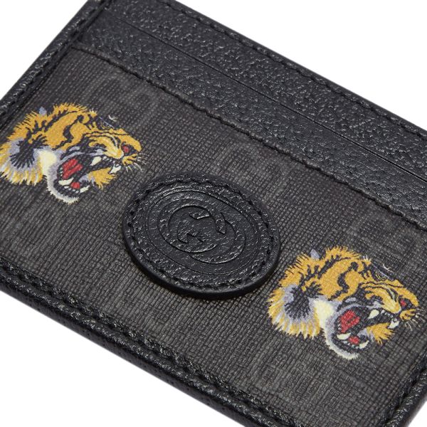 Gucci GG Tiger Card Holder Black END. (IE)