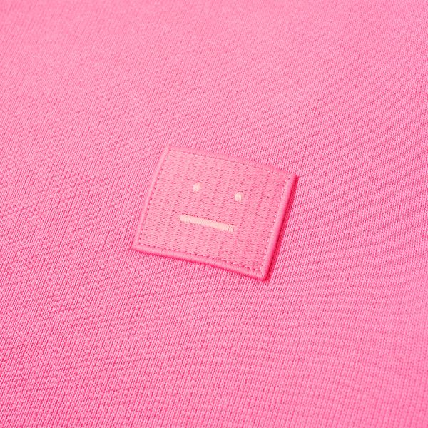 Ferd Face Half Zip Sweat Bubblegum Pink 