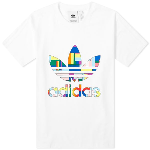 adidas multi logo tee