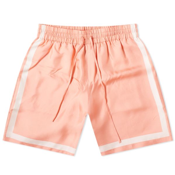 Casablanca Silk Tennis Short Pink End