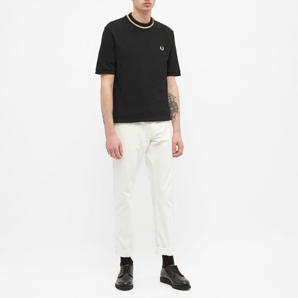 fred perry black tee
