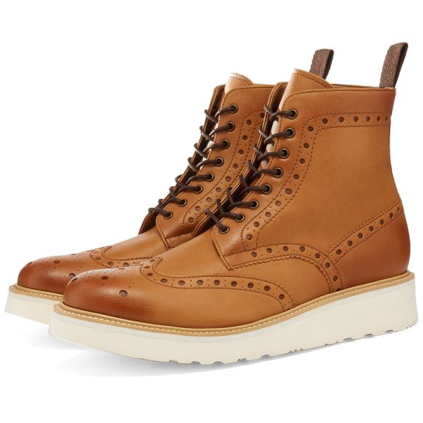 vegan brogue boots