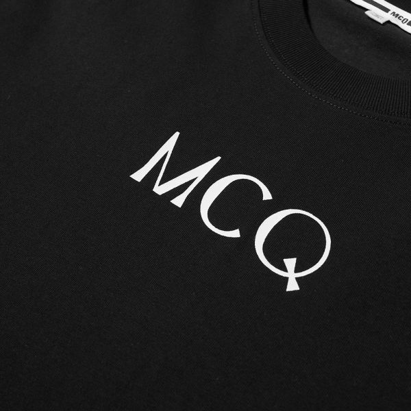 Mcq Alexander Mcqueen Logo Tee Darkest Black End