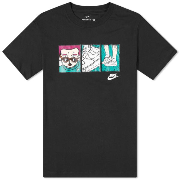 black and turquoise nike shirt