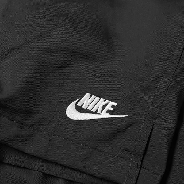 nike woven logo shorts black