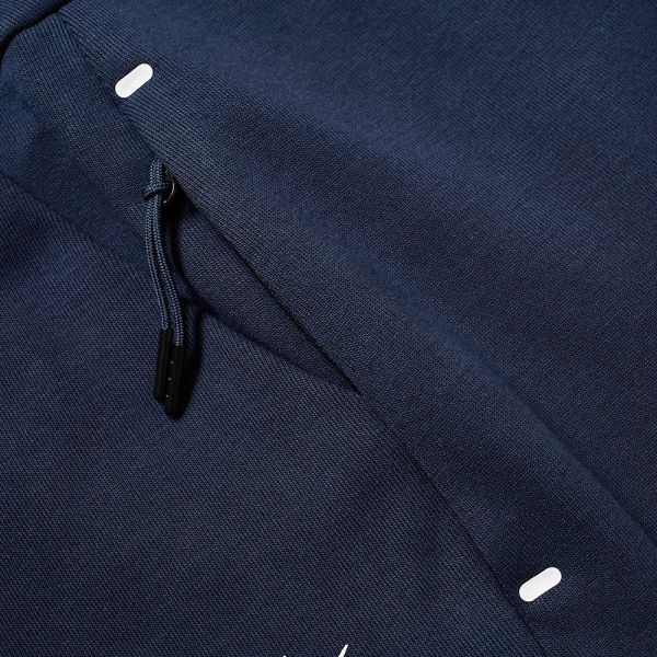 blue tech fleece shorts