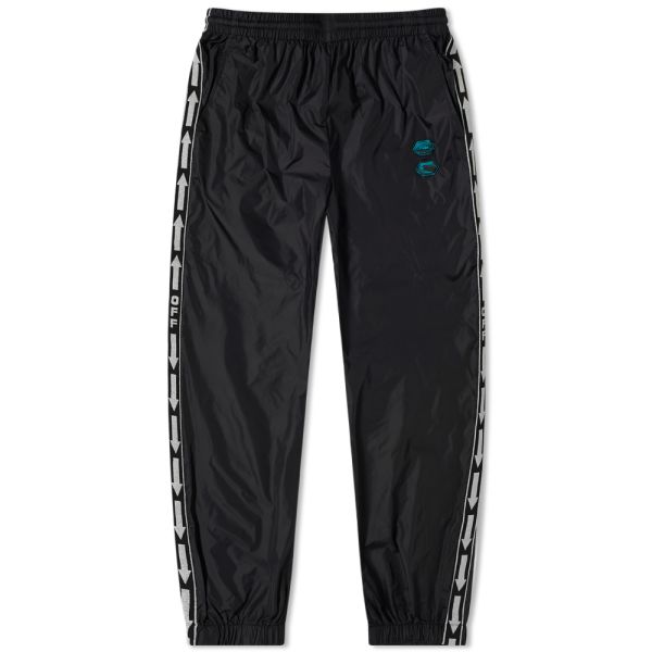 off white black track pants