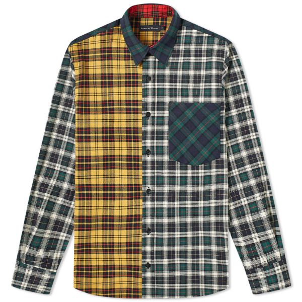 Mixed plaid flannel clearance