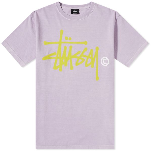 Stussy Basic Logo Pigment Dyed Tee 