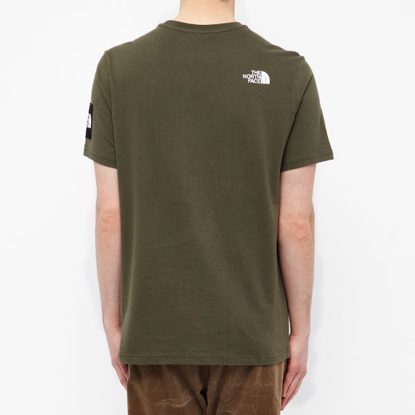 khaki green north face t shirt