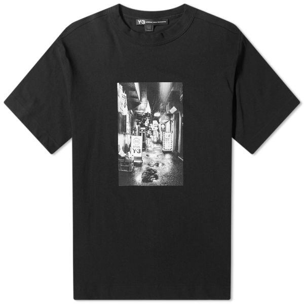 black and white graphic tee