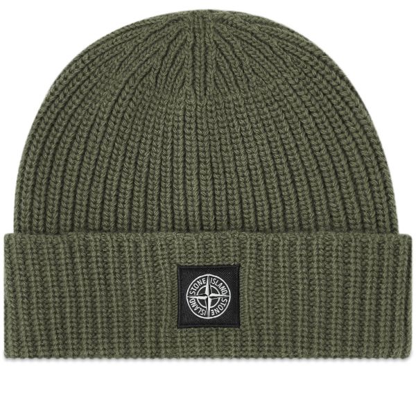 Stone Island Patch Logo Beanie Dark 