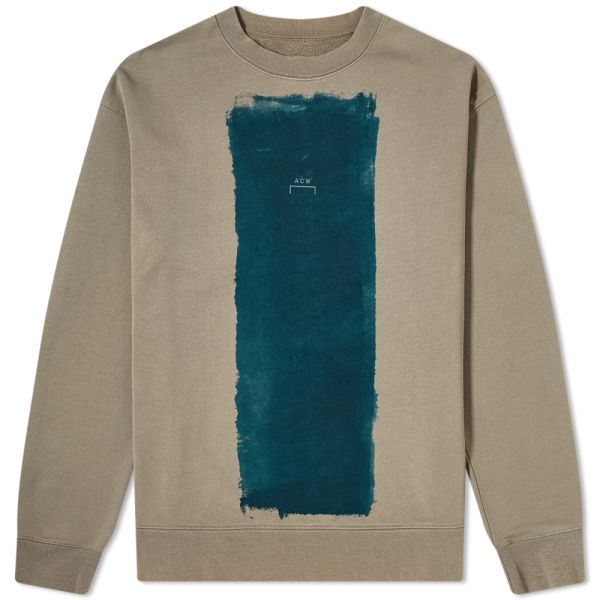 A Cold Wall Block Paint Crew Sweat Charcoal Grey End