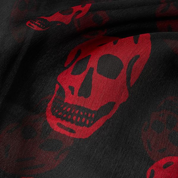 Red alexander mcqueen scarf Clearance
