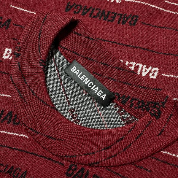 balenciaga multi logo t shirt