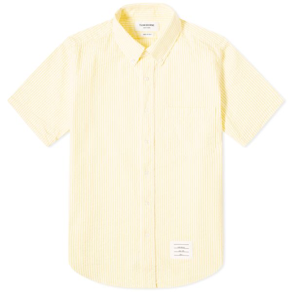 Yellow and white button up shirt Outlet