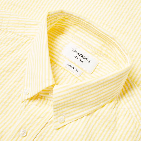 Yellow seersucker shirt Clearance