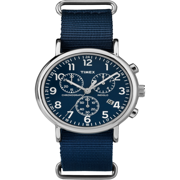 timex weekender blue