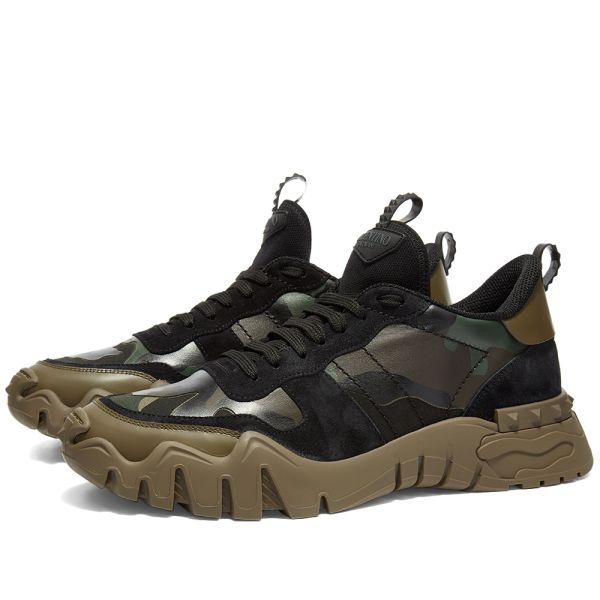 valentino rockrunner camouflage sneakers